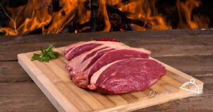 Picanha assada com vinagrete