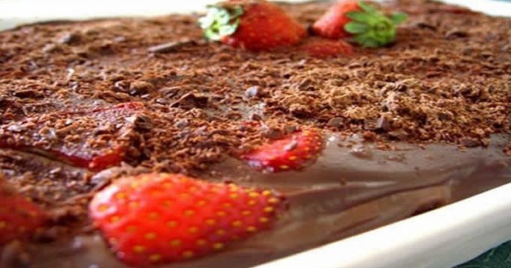 Pavê de chocolate sem ovo