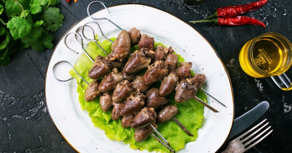 Coração de frango no forno