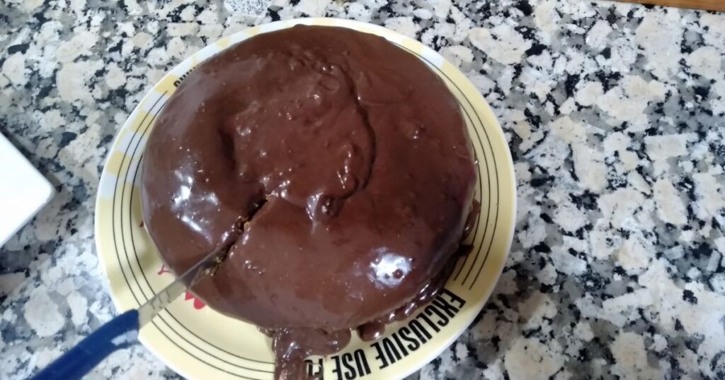 mini bolo vulcão