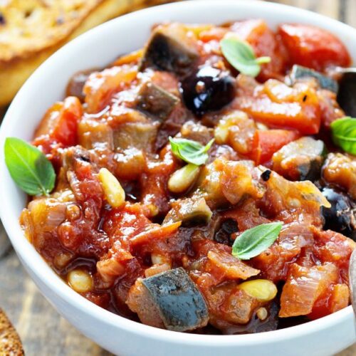 antepasto de berinjela na panela