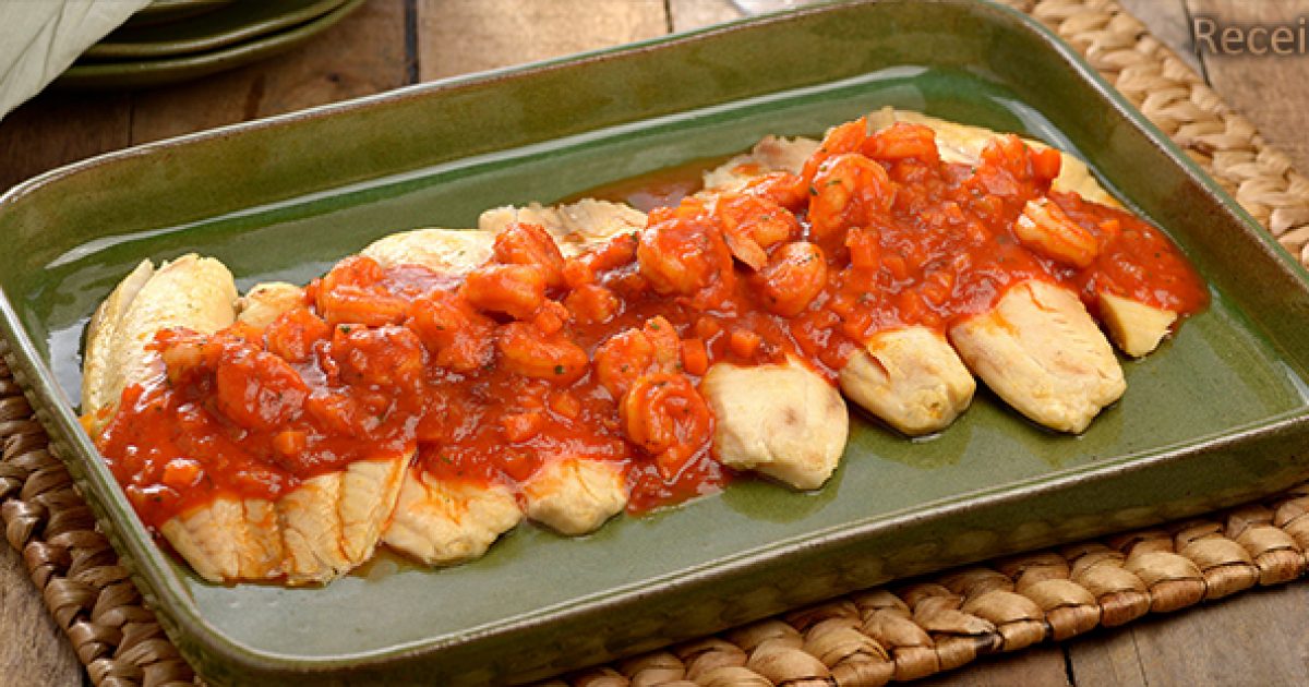 Filé de tilápia ao molho de camarão O que tem pra comer?
